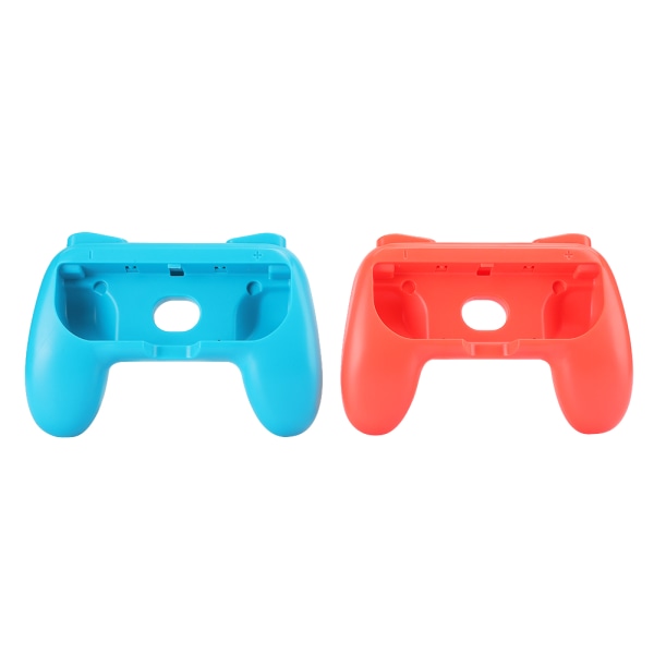 Ergonomiska spelhandtag grepp Antiwear Controller skyddande lock ersättning Gamepad tillbehör (röd blå 2 st)