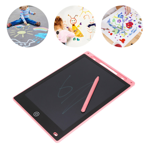 LCD Writing Board Kids Graffiti Board Doodle Board 10 Inch Children Handwriting Toy for Early EaducationPink