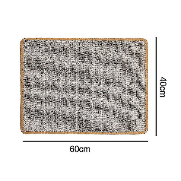 Kattklösmatta, Modern Stil Sisal Klösplatta för Innekatter, Slitstarkt Sisalmaterial, Golvskydd, Giftfri, Perfekt för Möbler och Mattor