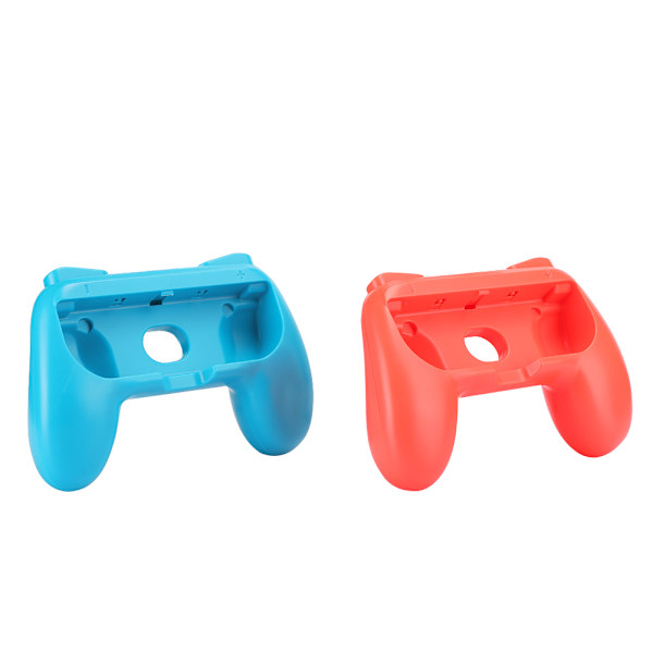 Ergonomiske spillhåndtak grep Antiwear Controller Beskyttende deksel erstatning Gamepad tilbehør (Rød Blå 2 stk)