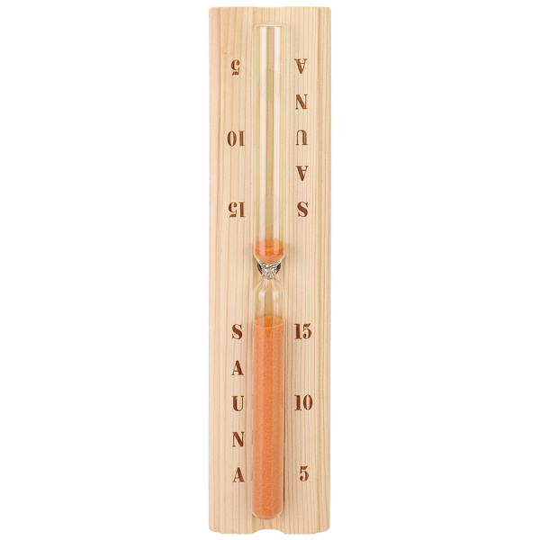 Furu Sauna Timeglass Klokke Nøyaktig Varmebestandig Tretre Sand Timer for Spa Bad
