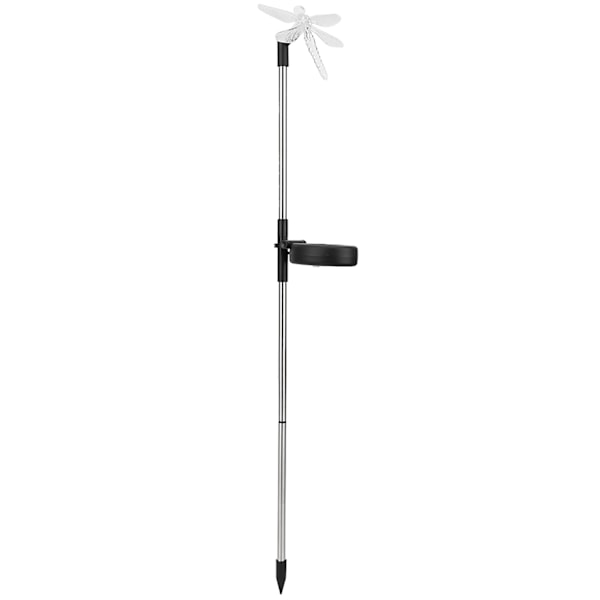 2 st/set Unik Sländsolcells LED-gräsmattslampa Färgförändrande Trädgårdsstake Ljus Dekoration