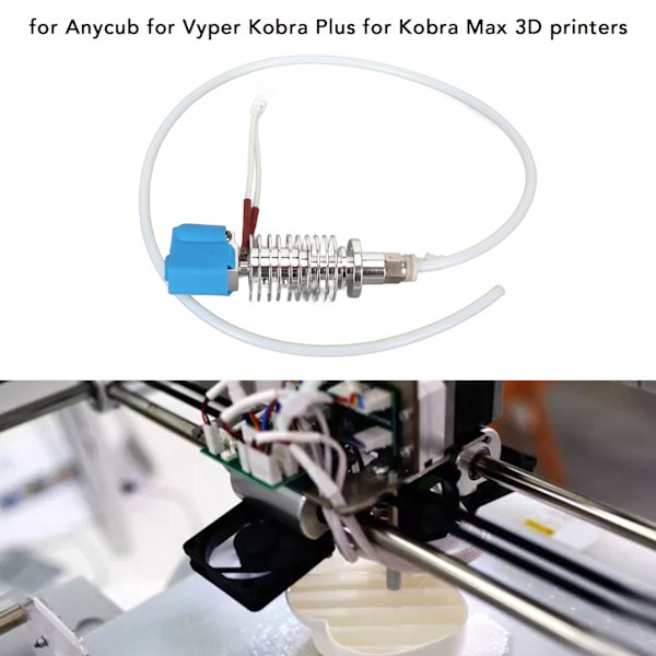 3D-printer ekstruder hotend-sæt til Anycub for Vyper for Kobra Plus for Kobra Max 3D-printere høj præcision metal hotend-sæt
