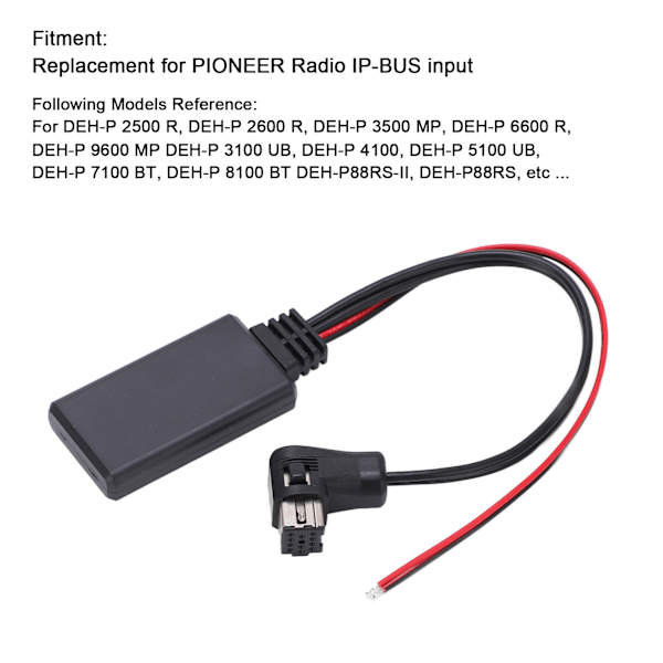 11-pinners bil Bluetooth-lyd mottaker musikk AUX-kabeladapter erstatning for PIONEER Radio IPBUS-inngang