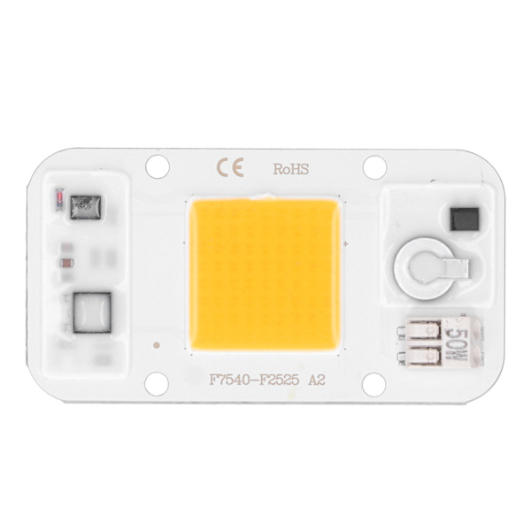 20W/30W/50W 220V LED COB Chip Lampe Panel Svejsefri Hvid Varm Lys Fuld Spektre (Varm Lys 50W)
