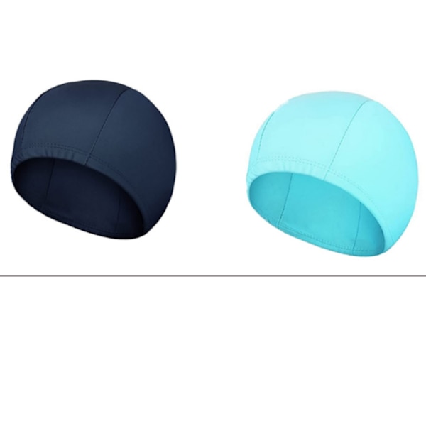 Svømmehætte til voksne, unisex svømmehat, behagelig, skridsikker stofbadehætte, elastisk, strækbar svømmehat til langt hår, kvinder og mænd, let