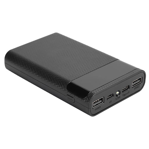 KA4 Högkvalitativ ABS 4 X 18650 Bärbar DIY Normal Batterilåda Ingen Svetsning Mobil Strömförsörjningsfodral Kit för Laddning