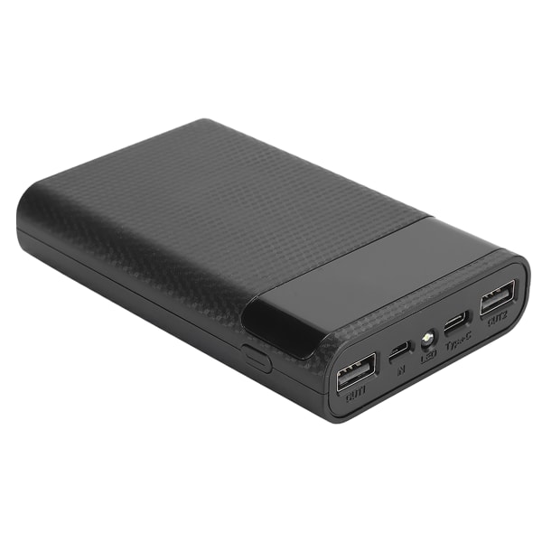 KA4 Høj kvalitet ABS 4 X 18650 Bærbar DIY Normal Batteriboks Ingen svejsning Mobil Power Case Kit til opladning