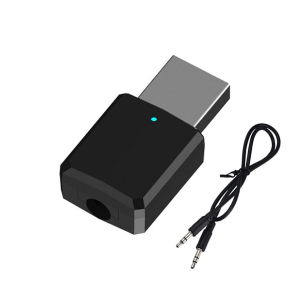 USB Bluetooth 5.0 Trådlös Ljudadapter Sändare Mottagare 2 i 1 för TV Laptop Dator Bil Hemljudsystem