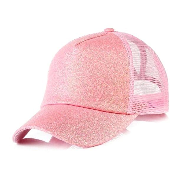 Kvinder Justerbar Cap Farve Sekvens Mesh Baseball Hat Sekvens Sol