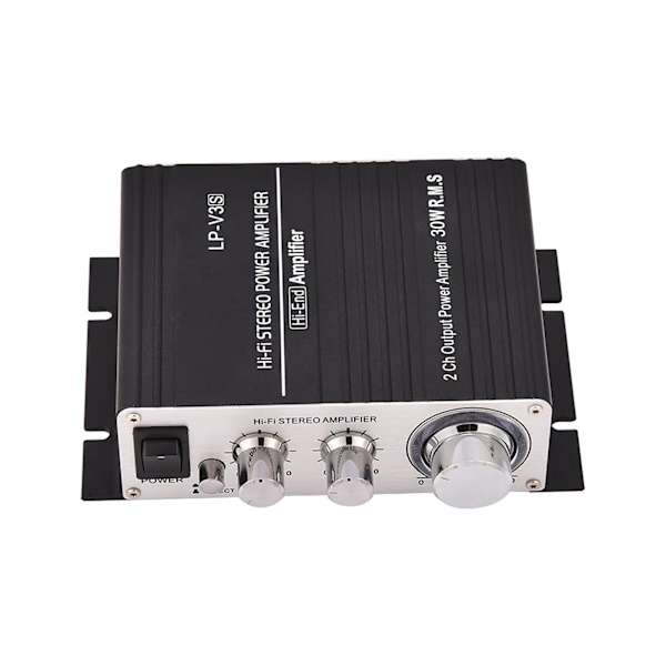 Mini 2-kanals HiFi stereo auto bilforstærker digital forstærker sort
