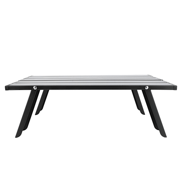 Mini Bärbar Aluminiumlegering Fällbord Utomhus Camping BBQ Picknickbord Svart