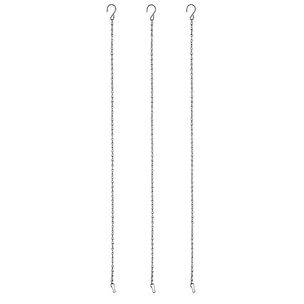 3 st trädgårdsplanteringskruka korg ersättning järnhängande kedje krokar set