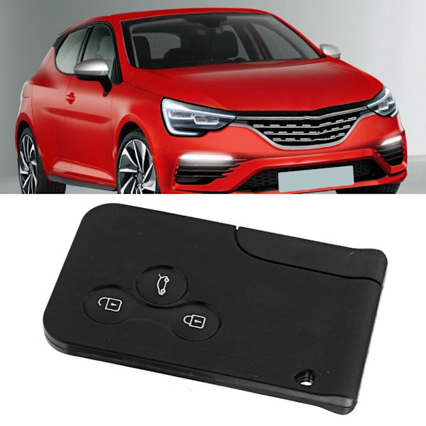 Mini 3-painikkeinen auton kaukosäätimen älyavain kortti muovikotelo Renault Clio Megane 2 3 Koleos