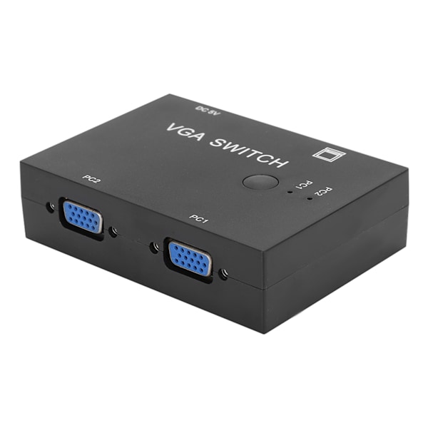 VGA Splitter Computer Tilbehør 2-i-1-ud 2 Port Switcher HD Display Tilbehør til Værtskontakt