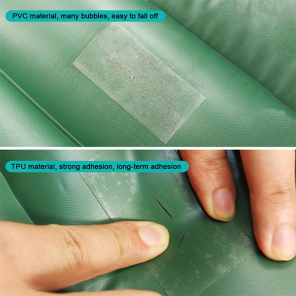 Vanntett TPU-klistremerke Transparent reparasjonsteip for oppblåsbare produkter Teltreparasjonsservietter