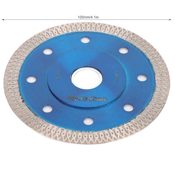 3 stk. diamantskæreskiver til fliser, keramik, porcelæn og marmor, skæreskiveværktøj 105x10x20mm