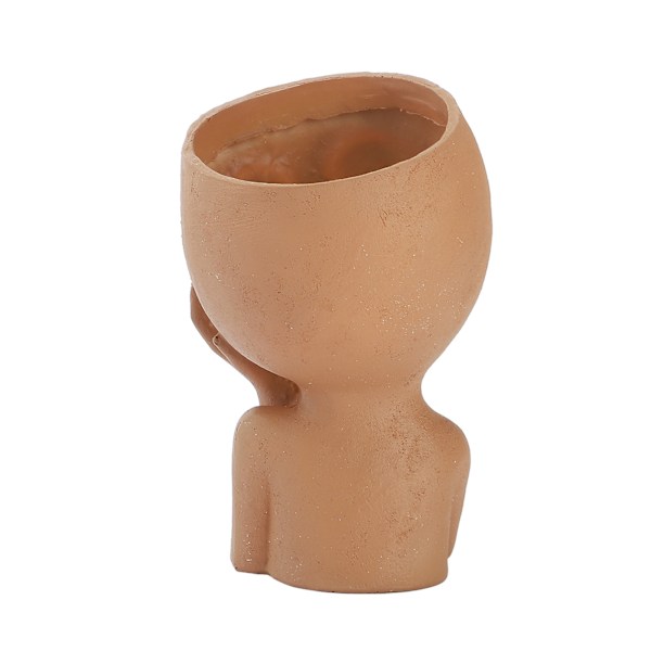 Mannequin Resin Kindstöd Blomkruka Ansikte Blomkruka