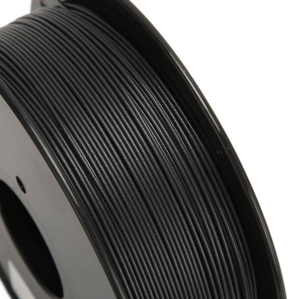 Kulfiber Filament 1,75 mm PLA-rulle 1 kg Spolestørrelse Nøjagtighedsfejl 0,03 mm Udskrivning Mat Filament til 3D-printere Sort