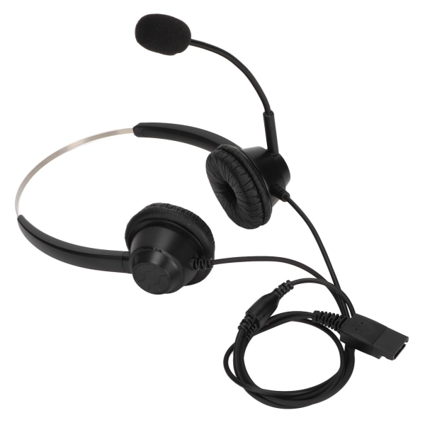 H360DQD Binaural Kundtjänst Headset Mjuk Brusreducering Kontorsheadset med Mikrofon för Beien Callcenter