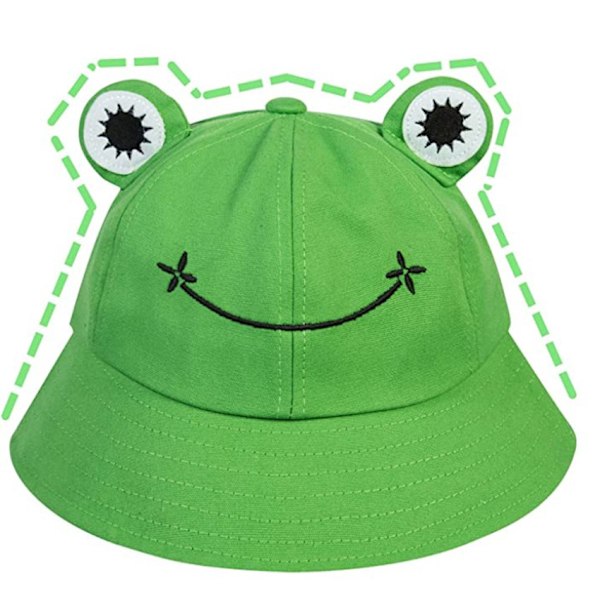 Grodhatt Hink Solhatt för Kvinnor Grod Hinkhatt Sommar Grün