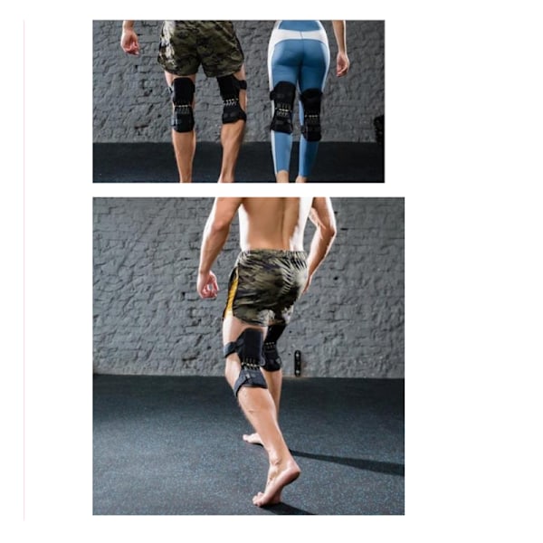 Knästöd för atleter, ledstabiliserande skydd med ventilerande tyg, knäskyddsförstärkare för utomhusaktiviteter och konstruktion i legering och ABS