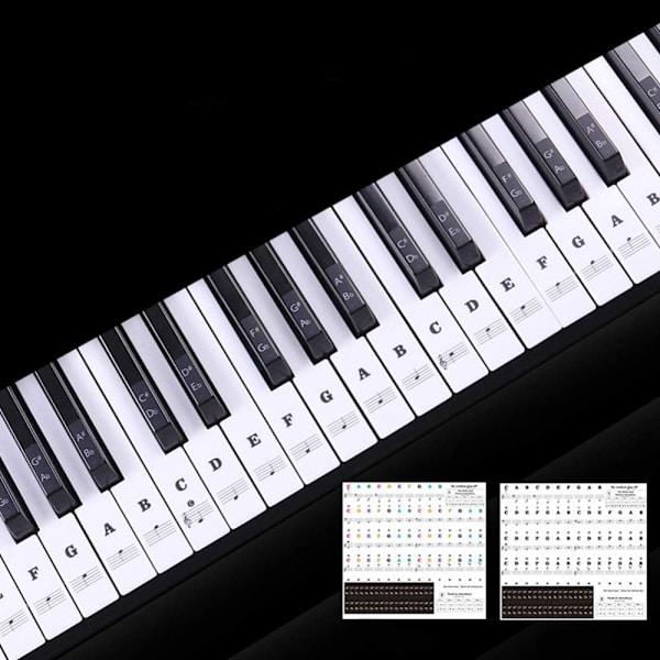 Greaked Transparent Piano Keyboard Sticker 88 Keys Electronic