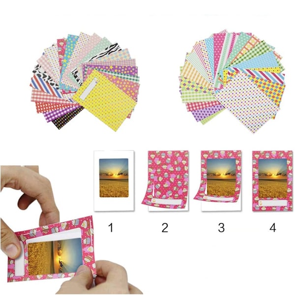 Instant Film Album för Instax Mini 11, Lättvikt & Lätt att Bära, Perfekt för Resor (64 Bilder)