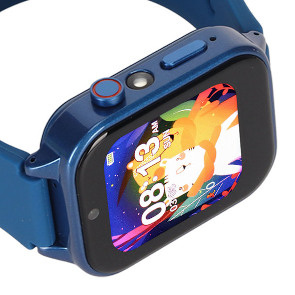 Smartklokke for barn med to kameraer, flere funksjoner, HD-smartklokketelefon for gutter og jenter fra 4 til 12 år, blå