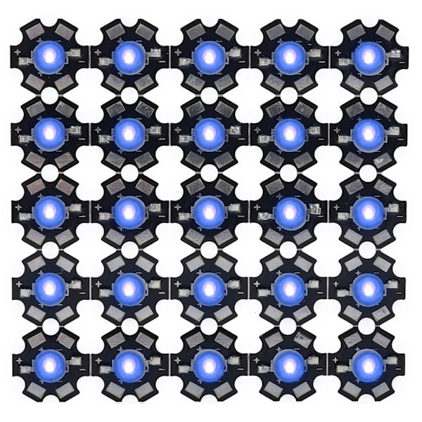 AXD-3W Høj Effekt UV Lilla LED Lampe Perler Diode Chips Med Aluminium Base