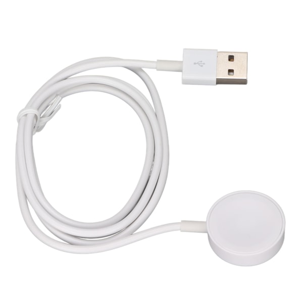 Smart magnetisk klockladdare med 3,3ft snabbladdningskabel kompatibel med IWatch Series Vit