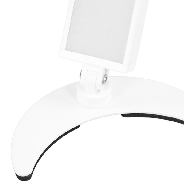LED Halvmåne Lys 40W 28in 10 Lysstyrke 7 Farvejustering Dæmpbar Halvmåne Neglebordlampe med Fjernbetjening 2000LM 3200K‑5600K 110‑240V Hvid EU Stik