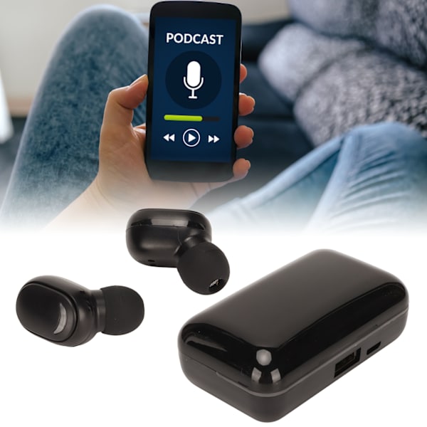 Bluetooth-kuulokkeet syvällä bassoilla HiFi-stereolla IPX7 vedenkestävällä sisäänrakennetulla mikrofonilla langattomat urheilukuulokkeet