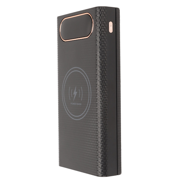 6x21700 Latauslaatikko Akun Kotelo Hitsausvapaa Power Bank -laatikko DIY Akun Latauskotelo 22.5W Pikalatauksella 15W Langattomalla Latauksella Musta