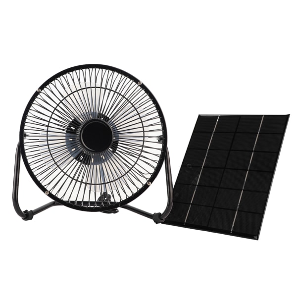 USB 8-tums 2,5 W 5 W 5 V järnkylande fläkt   Solpanel för utomhusresor