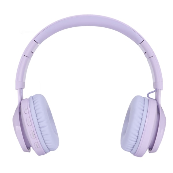 Børns Bluetooth-hovedtelefoner Foldbar Justerbar RGB Farverig Lys Headset med Mikrofon til Børn Studie BT06C