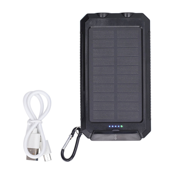 Solcellsladdare 20000mAh IP66 Vattentät Snabbladdning 3 Ljus