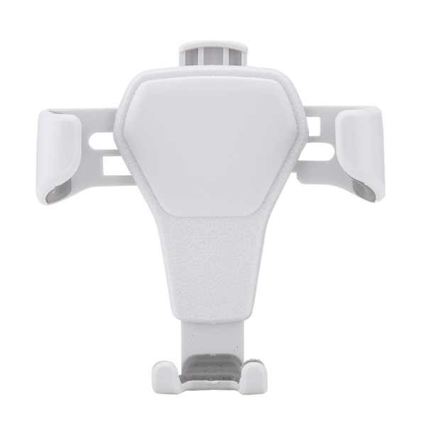 Bilmontert tyngdekrafts mobiltelefonstativ telefonholder egnet for iPhone GPS-navigator (hvit)
