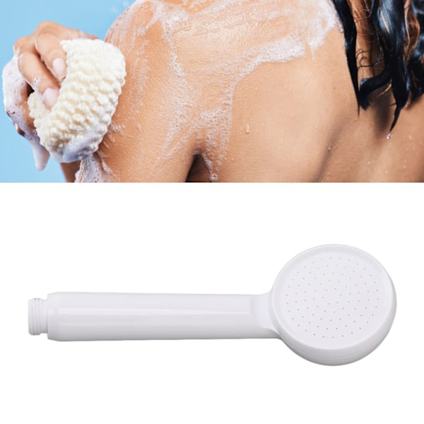 Rain Shower Head Simple Thicken Baking Process Handheld Shower Head with Ergonomic Handle for Bathroom White