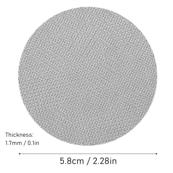 2 stk. skærme Dobbelt 1,7 mm tyk 150 mikron rustfrit stål genanvendelig