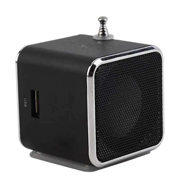 Bärbar Mini USB-högtalare MP3/4 Musikspelare Stöd SD TF-kort USB2.0 Stereo FM-radio