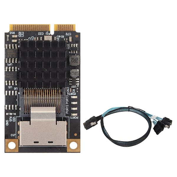 Mini PCIE -laajennuskortti 4 SATA 3.0 6Gb/s RAID MSI NCQ AHCI 1.0 88SE9215 -laajennuskortti isäntäohjaimelle