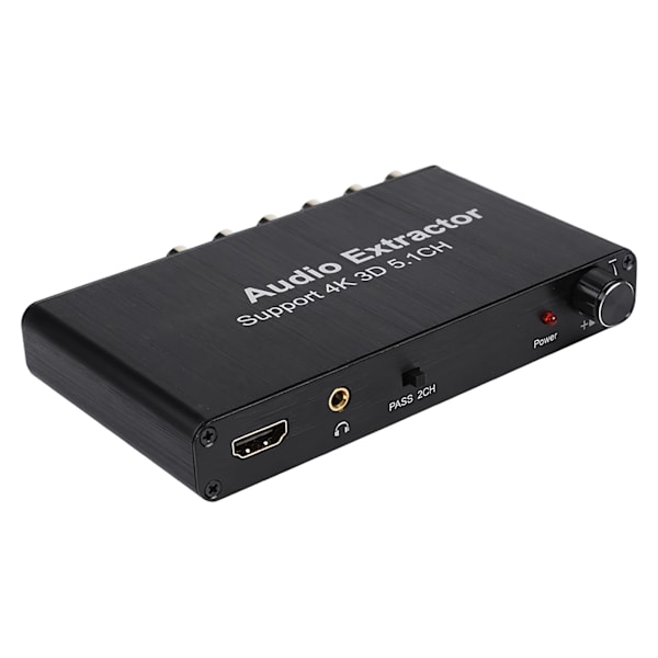 4K 3D HDMI 5.1-kanals HDMI-lydekstraktor-konverter 100-240V EU-plugg