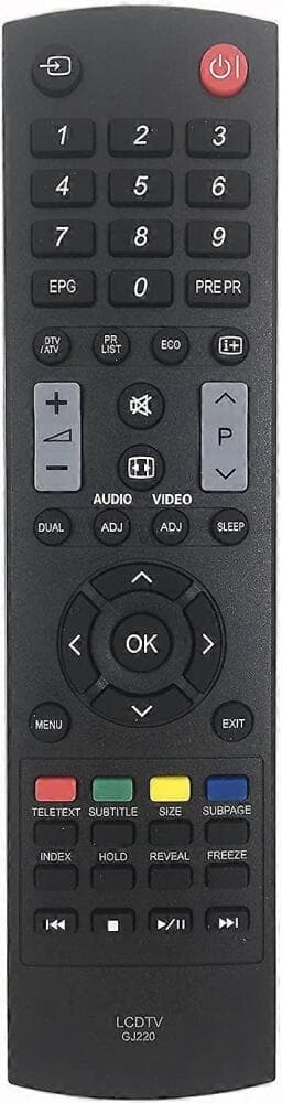GJ220 Sharp fjärrkontroll kompatibel med Sharp LCD LED TV AUDIO VIDEO LC-19LE320E LC-22LE320E