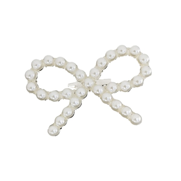 Hårspänne med pärlrosett, Moderiktig elegant design, Högkvalitativa material, Glänsande konstgjorda pärlor, Alligatorhårspännen för vardagsbruk och speciella tillfällen