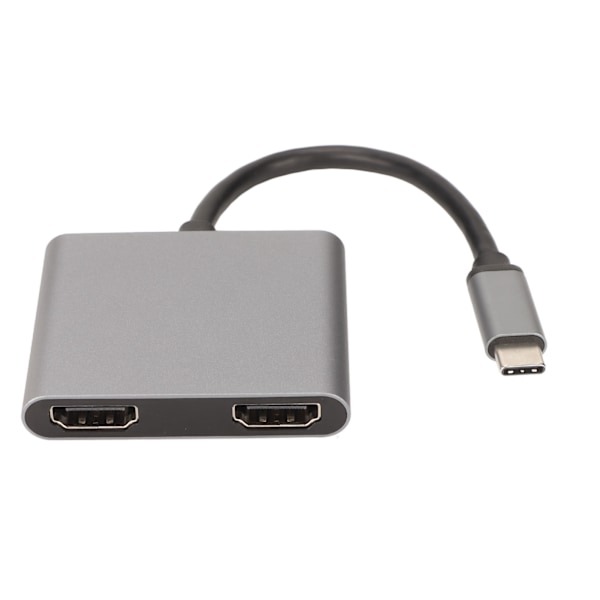 USB-C - HD Multimedia Interface -keskitin tukee 4K 60HZ USB-C - Dual HD Multimedia Interface -sovitinta