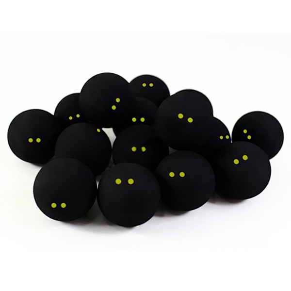 Högkvalitativa Squashbollar av Gummiblandning, Ultimat Prestanda och Hållbarhet För Erfarna Spelare (Unisex), Set om 2, Anpassade För Utomhussporter Och