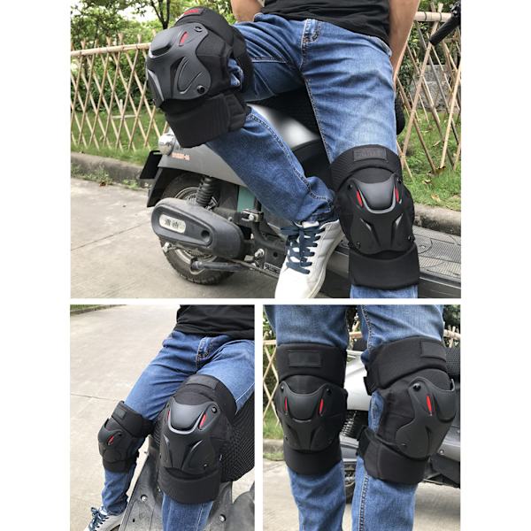 1 par knäskydd justerbar ergonomisk led design knäskydd för motorcykel cykel skateboard