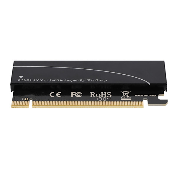 NVME M.2 - PCIE3.0 -laajennussovitinkortti, jossa piidioksidigeelijäähdytyslaatat (musta)