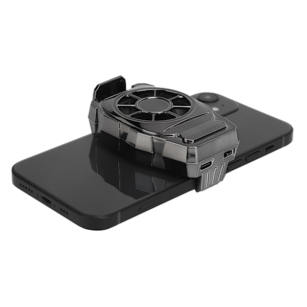 Puhelimen pelikiinnike jäähdytyspuhaltimella Kannettava puhelin Retractable Clamp Cooler valolla